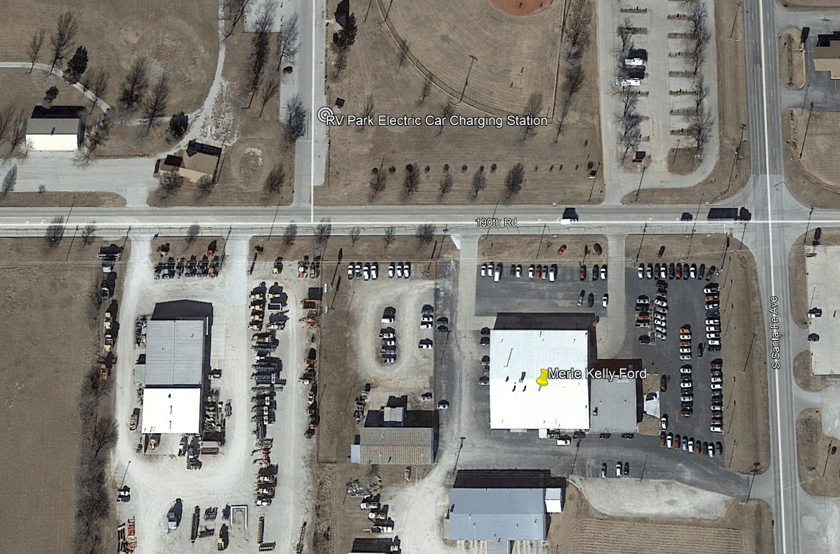 Map for 35th Street Car Charging Station